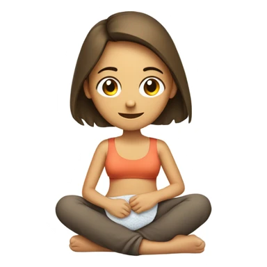 Girl with heating pad  sticker