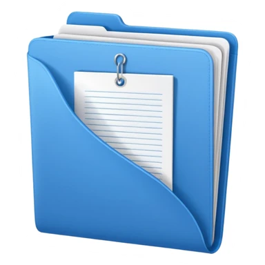 documents with blue cover sticker