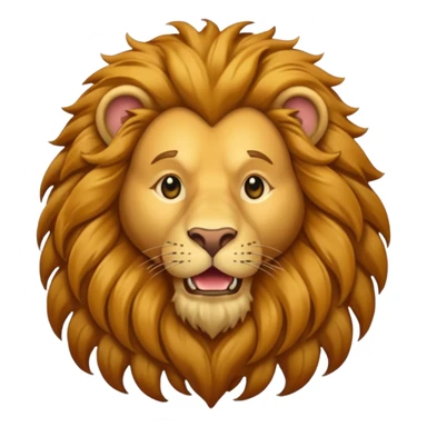 Cowardly Lion from Oz with golden brown fur sticker