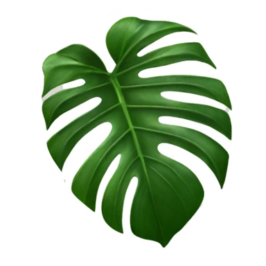 monstera deliciosa leaf  sticker