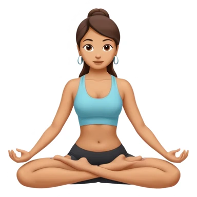 :latina-woman-doing-yoga-Utkatasan—pose: sticker