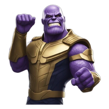 Thanos rapping sticker