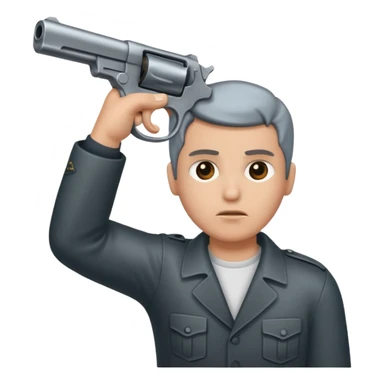 Gun to the head sticker