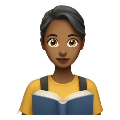 a book with a girl on the cover sticker