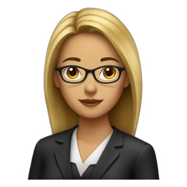 Women student lawyer sticker