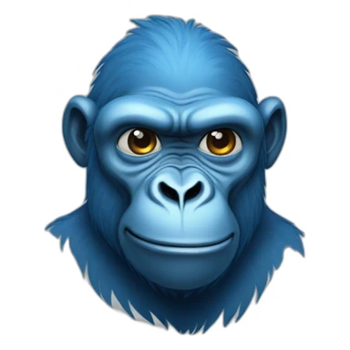 blue gorilla sticker