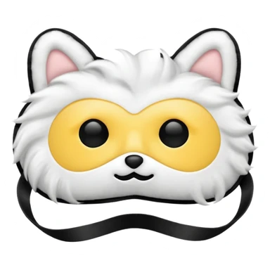 fluffy sleep mask sticker