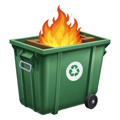 Dumpster fire sticker