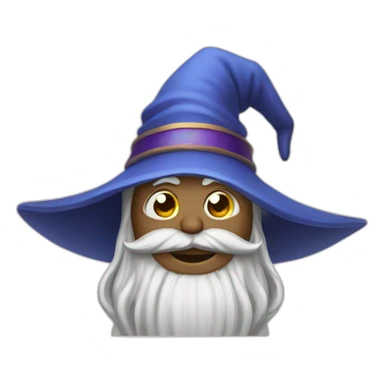 wizard with instagram logo sticker