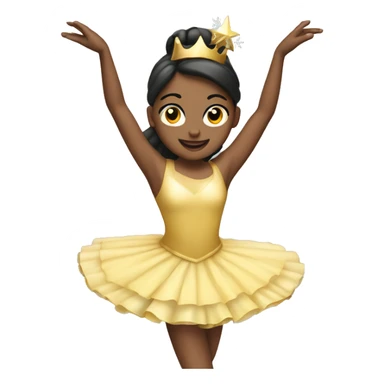 Bailarina con atuendo navideño sticker