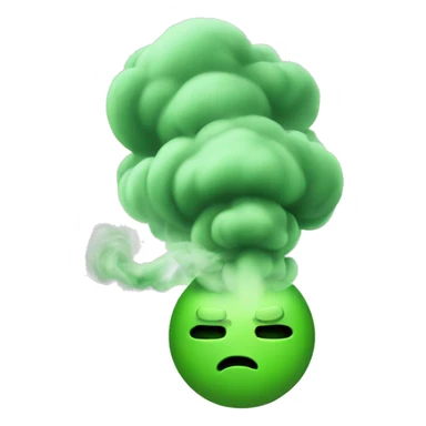smelly green smoke sticker