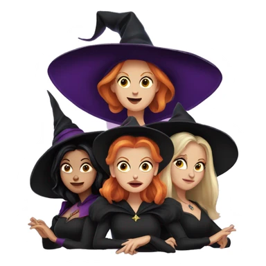 Hocus pocus witches sticker