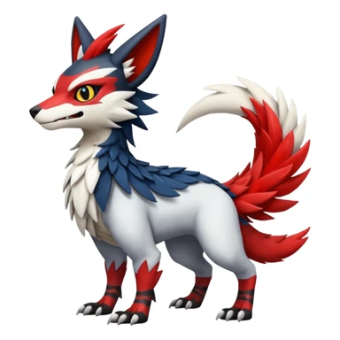 Trico-Sergal-Nargacuga-Litten-Zangoose-fusion sticker
