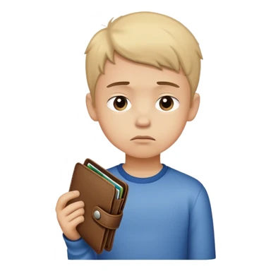 boy looses all his money sticker