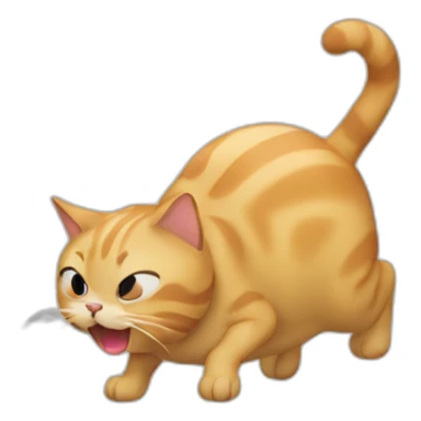 cat farting sticker