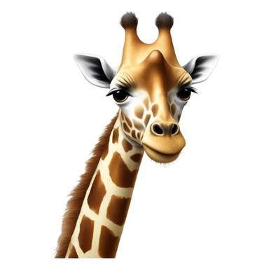 giraffe without a neck sticker