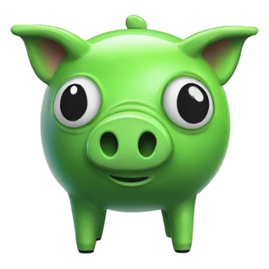 alien piggy bank sticker