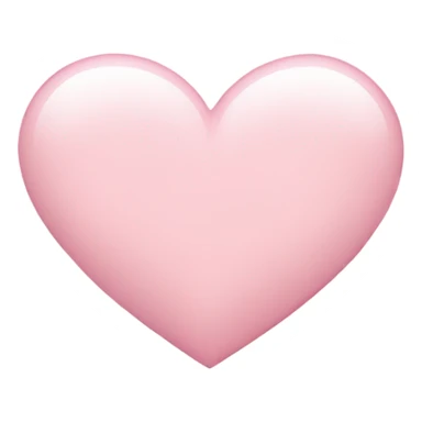 Light pink( very light) heart sticker