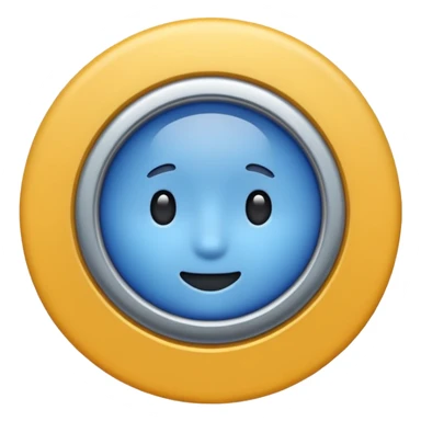 Chulo blanco  dentro de un círculo azul sticker