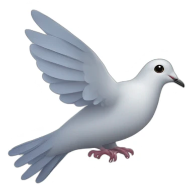 Dove of peace with a branch in its beak sticker