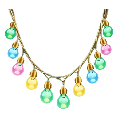 Christmas fairy lights sticker