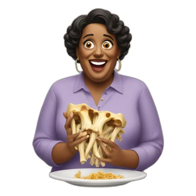 Alison Hammond eating bones sticker
