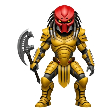 Predator from movie predator with armor sticker