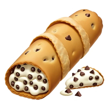  cannoli with chocolate chips luxury  sticker