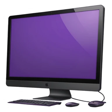 2 dark purple wide screen monitors sticker