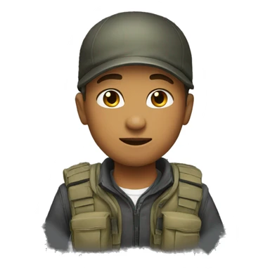 Tactical stylish boy  sticker