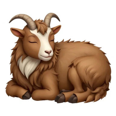 The sleeping goat sticker
