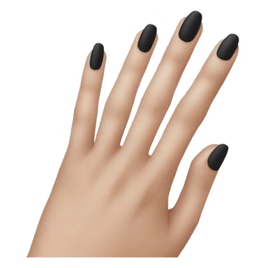 Black nails sticker