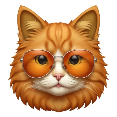 Cat with sunglasses sticker