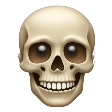 thank you spelled in bones  sticker