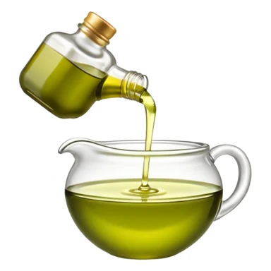 pouring olive oil sticker