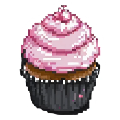 cupcake with pink icing sticker