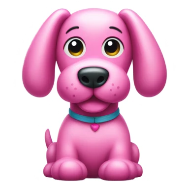 Pink balloon dog sticker