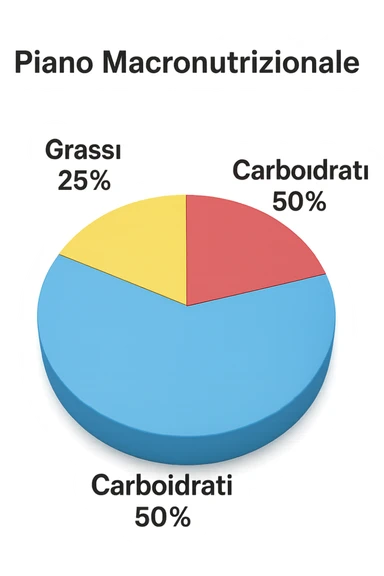 Piano A Macro nutrizionale GRAFICO in 3d in italiano sticker