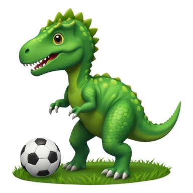 Futbol oynayan dinozor  sticker