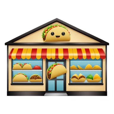 Taco shopping at home goods sticker