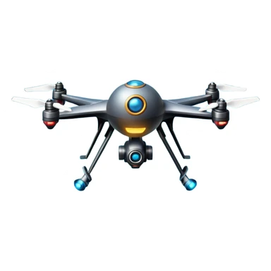 flying orb shaped futuristic targeting drone acquires target and paints with laser. sci-fi war. no propellers  sticker