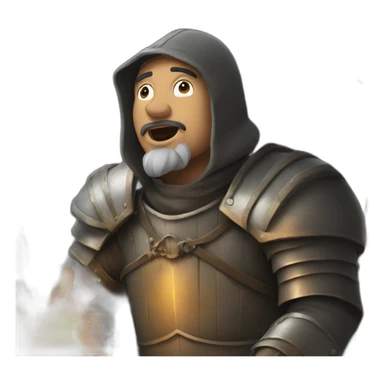 medieval Pyrotechnician seeing some fireworks go off sticker