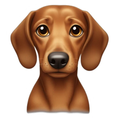 cross between dachshund dog and würstel sticker