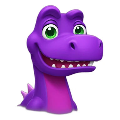 barney dinosaur sticker