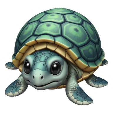 alien turtle but gray sticker