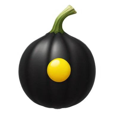 black squash ball with two yellow dots sticker