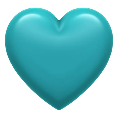 Corazón turquesas oscuro  sticker