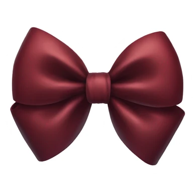 Dark red bow  sticker