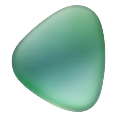 a single piece of green and teal sea glass with smooth but sharp edges sticker