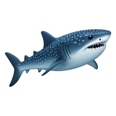 Make a whale shark emoji sticker